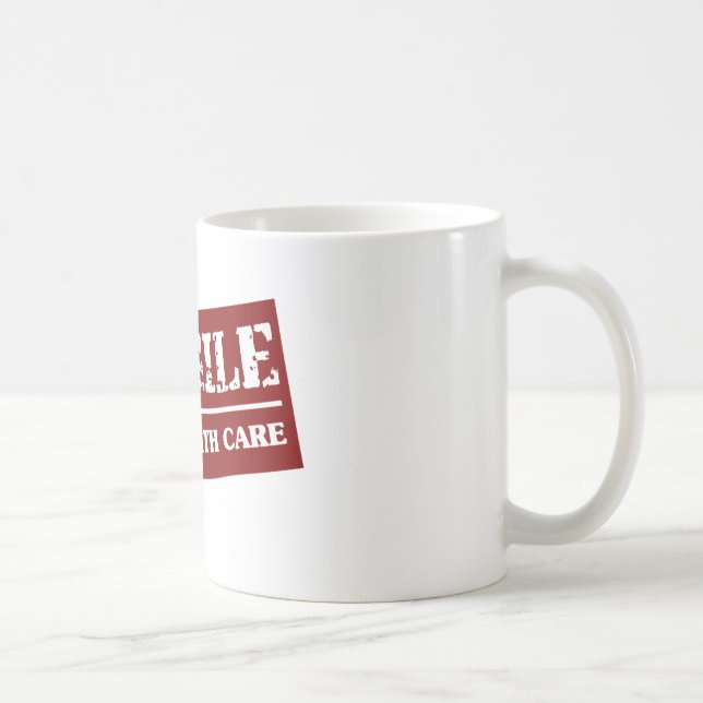 Fragile Handle with Care Item Coffee Mug (Right)