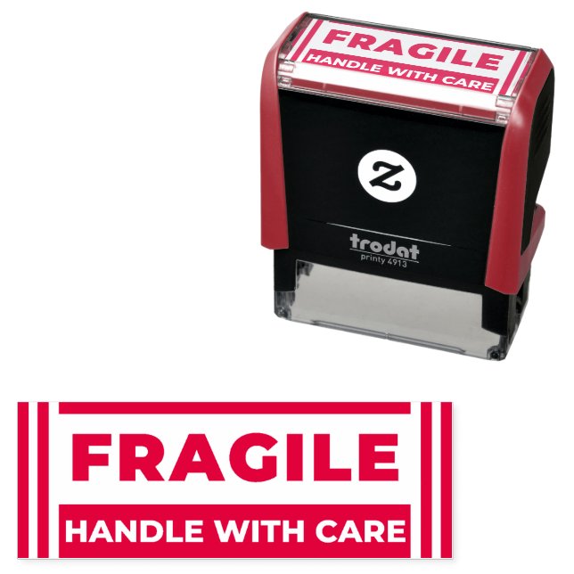 Fragile (Handle with Care Order) Business Office Self-inking Stamp (In Situ)