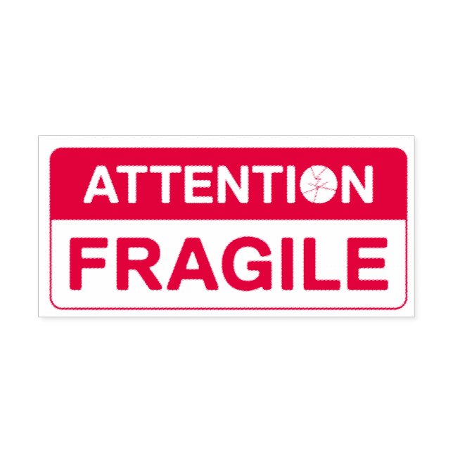 Fragile Handle with Care signs Self-inking  Handle Self-inking Stamp (Design)
