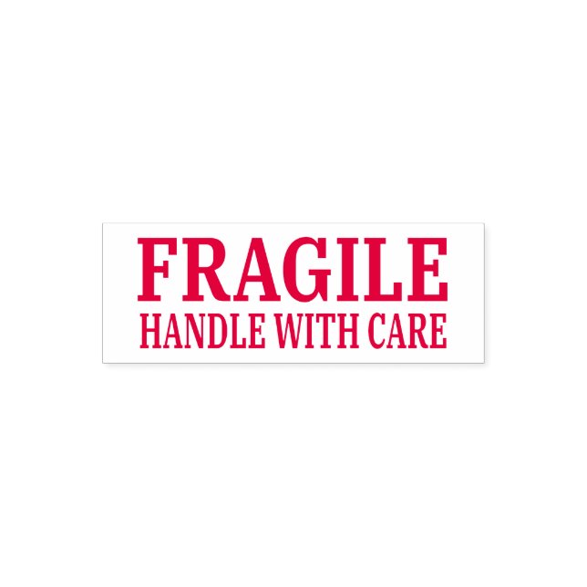Fragile Handle With Care Simple Self-inking Stamp (Design)
