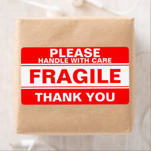 Fragile Handle With Care Sticker Warning Label