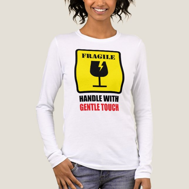 Fragile - Handle with Gentle Touch Tri-Blend Shirt (Front)