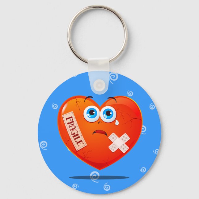 Fragile heart, keychain (Front)
