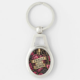 Fragile Like a Bomb Keychain