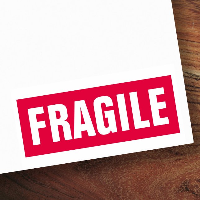 Fragile mailing self-inking stamp (Creator Uploaded)
