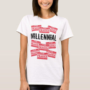 Fragile Millennial Labels, Please Handle With Care T-Shirt