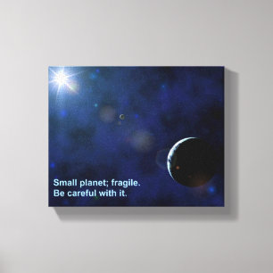 Fragile Planet Canvas Print