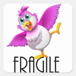FRAGILE SQUARE STICKER