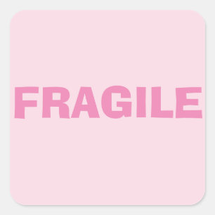 Fragile Square Sticker