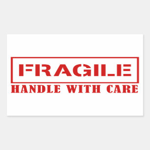 Fragile sticker - handle with care - Fargile stamp