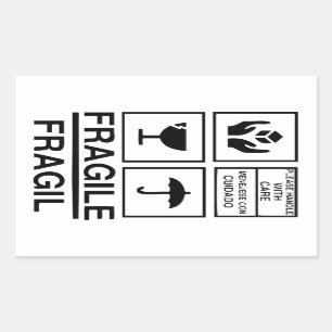 Fragile Warning sticker