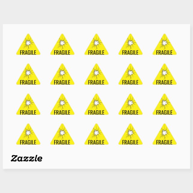 Fragile Warning Stickers (Sheet)