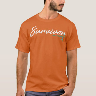 Fragile X Syndrome Awareness Survivor Glitter Ribb T-Shirt