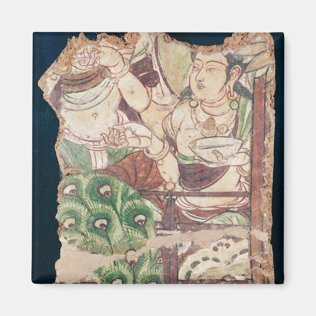 Fragment depicting a Buddhist paradise Magnet (Front)