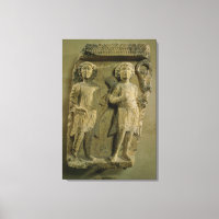 Fragment of a bas-relief plaque depicting two sold