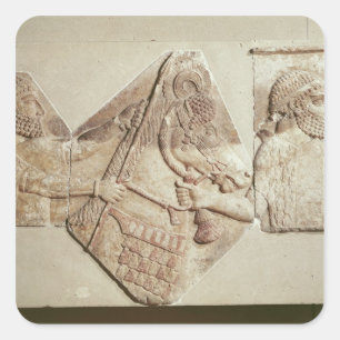 Fragment of a depicting Median tributaries Square Sticker