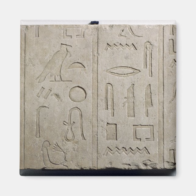 Fragment of a hieroglyphic inscription magnet (Front)
