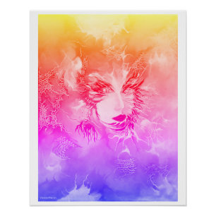 "Fragment of Masked Angel", Glossy Poster