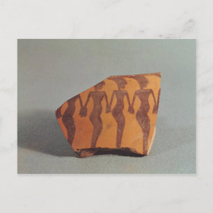 Fragment of pottery postcard