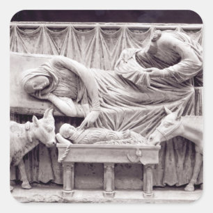 Fragment of the rood-screen square sticker