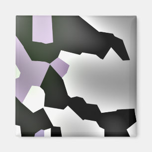 "Fragmented Dream" Digital Abstract Art Magnet