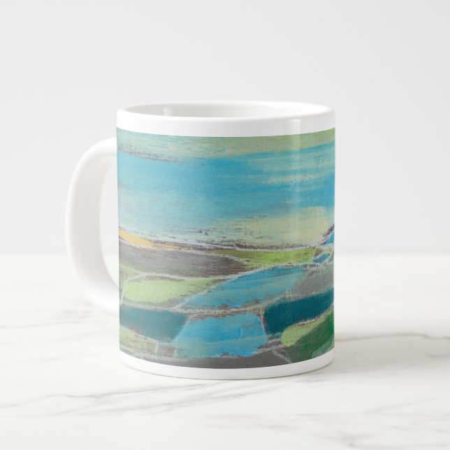 Fragmented Field I Large Coffee Mug (Front Left)