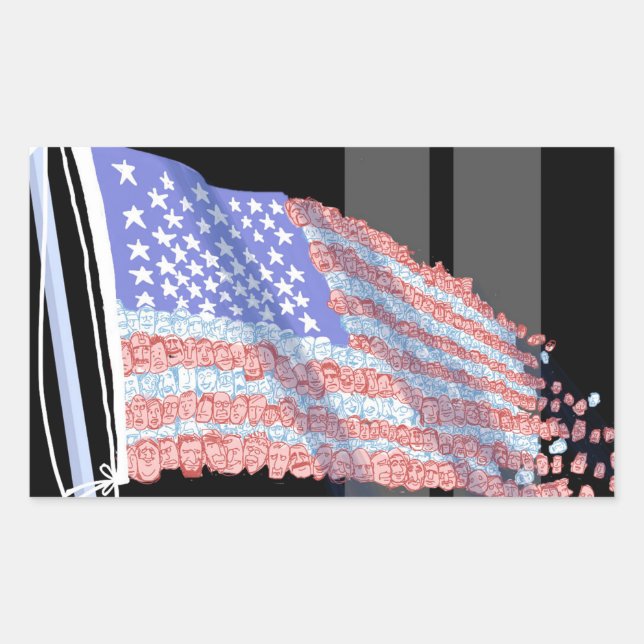 Fragmented flag stickers (Front)