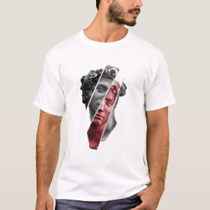 Fragmented Portrait Tee – Modern Abstract Aestheti