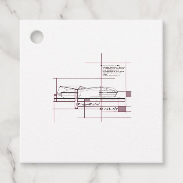 Fragmented Reality – Architectural Expression Favour Tags (Front)