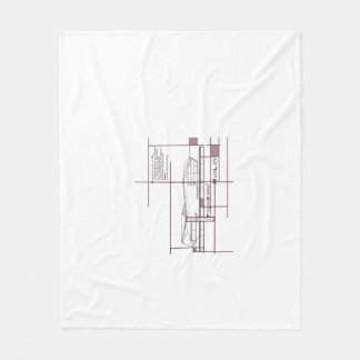 Fragmented Reality – Architectural Expression Fleece Blanket