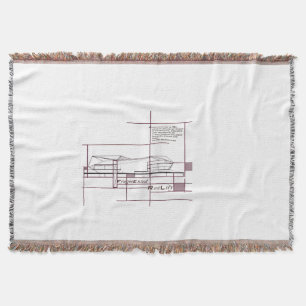 Fragmented Reality – Architectural Expression Throw Blanket