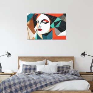 Fragments of Her Glossy Canvas Print