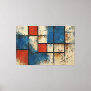 Fragments of the City – Modern Geometric Abstract Canvas Print