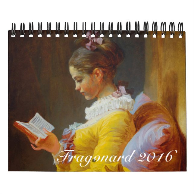 Fragonard Small 2016 Calendar (Cover)