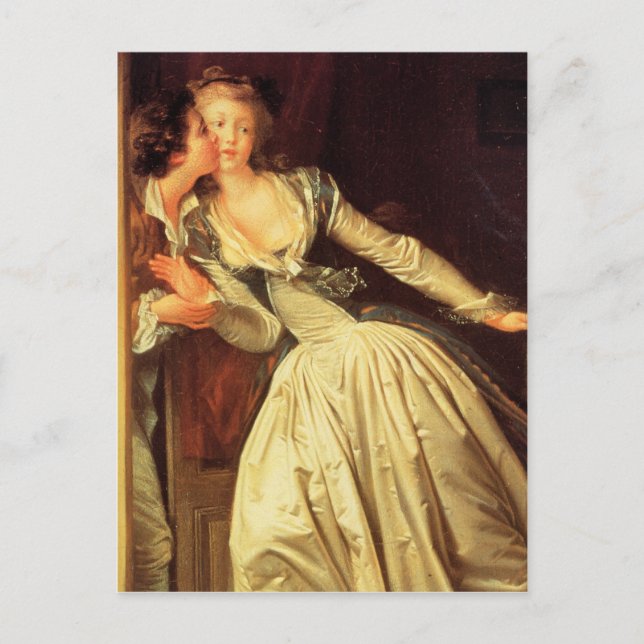 Fragonard Stolen Kiss Postcard (Front)
