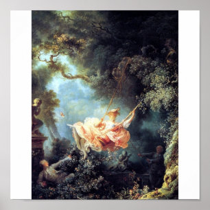 fragonard the swing antique painting print