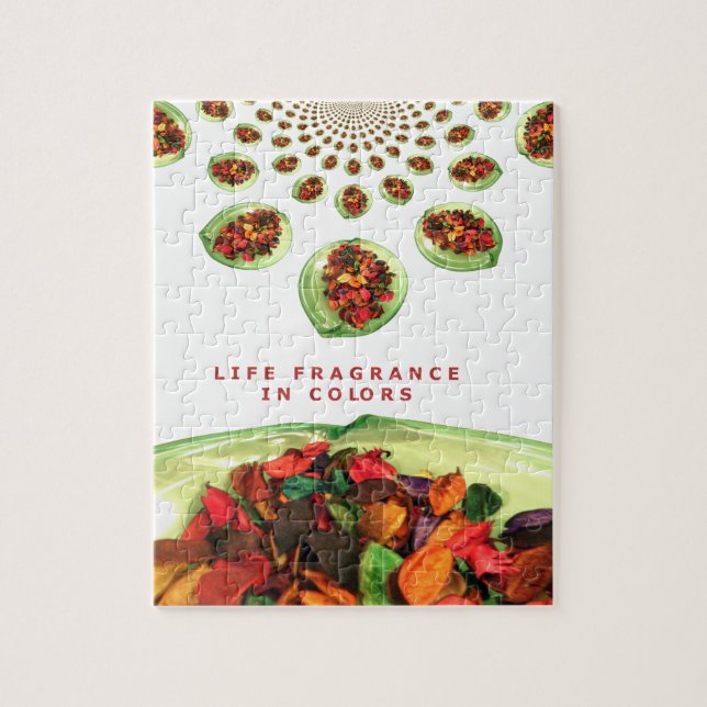 Fragrance of Life: Potpourri Inspirational Message Jigsaw Puzzle (Vertical)
