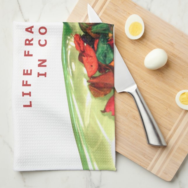 Fragrance of Life: Potpourri Inspirational Message Tea Towel (Quarter Fold)