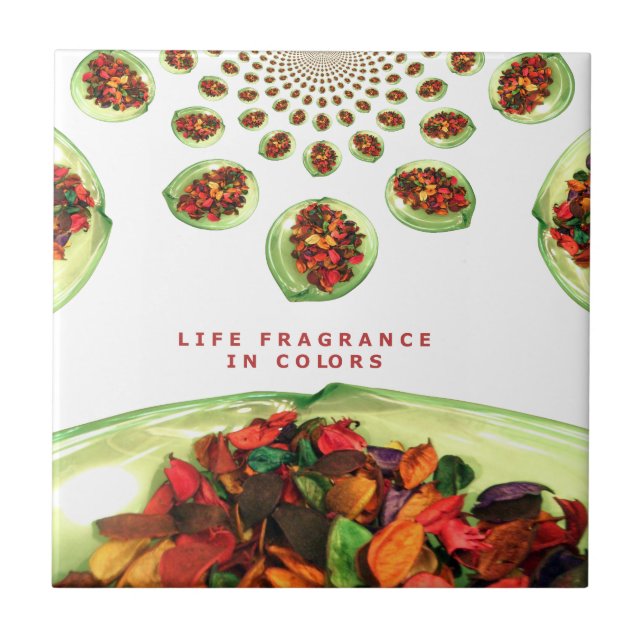 Fragrance of Life: Potpourri Inspirational Message Tile (Front)