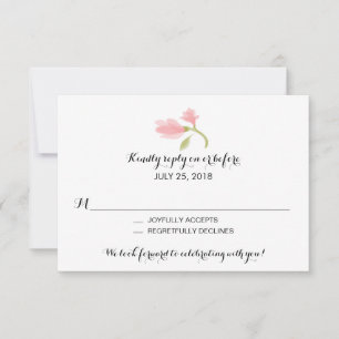 Fragrant Freesia Petals Wedding RSVP
