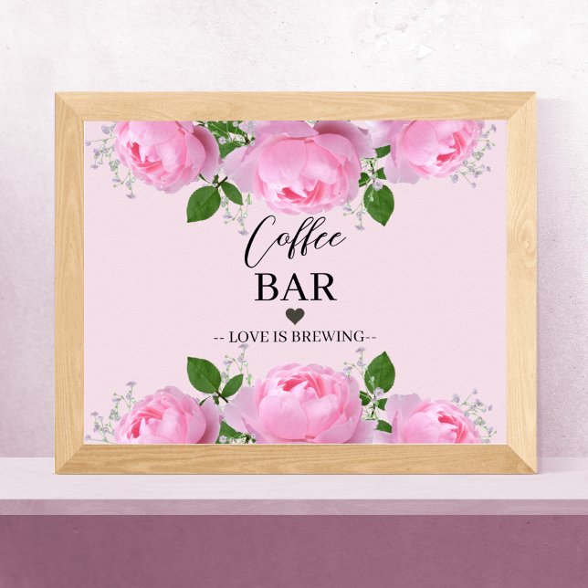 Fragrant Pink Roses, Coffee Bar Poster (Creator Uploaded)