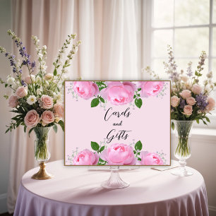 Fragrant Pink Roses, Wedding Cards & Gifts Poster