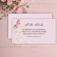 Fragrant Pink Roses Wedding Details