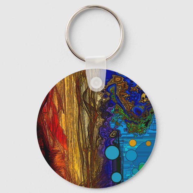 Fram - Abstract Art Key Ring (Front)
