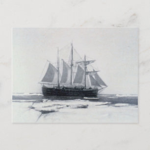 Fram, Nansen's ship, in polar ice Postcard