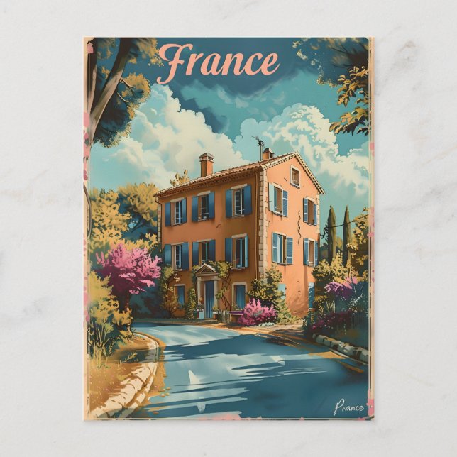 Framce Provence vintage Postcard (Front)