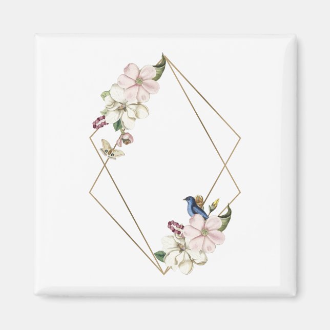 Frame Floral Flower 2 Magnet (Front)