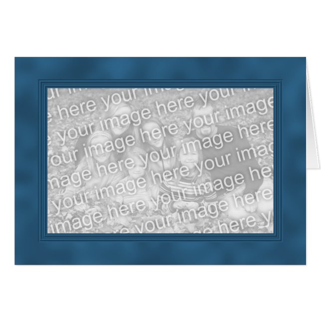 Frame Template Card - Blue (Front Horizontal)