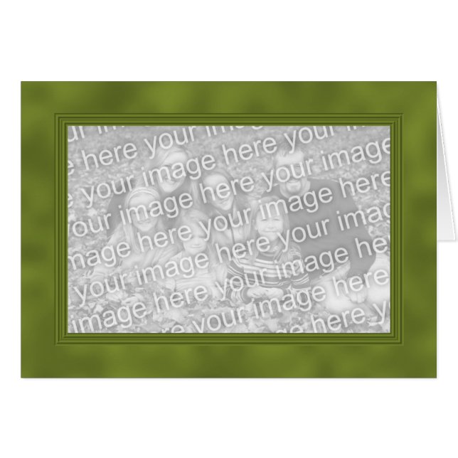 Frame Template Card - Green (Front Horizontal)