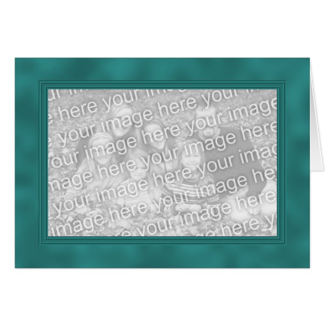 Frame Template Card - Turquoise (Front Horizontal)